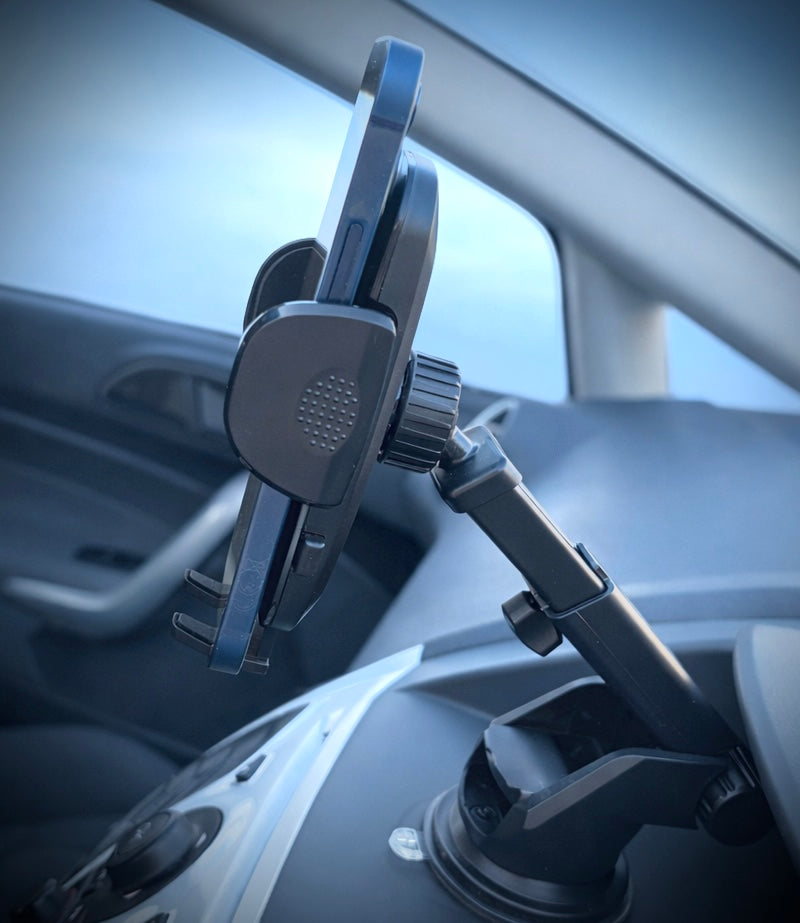 Heavy-Duty Clamp Car Phone Mount – 360° Rotation