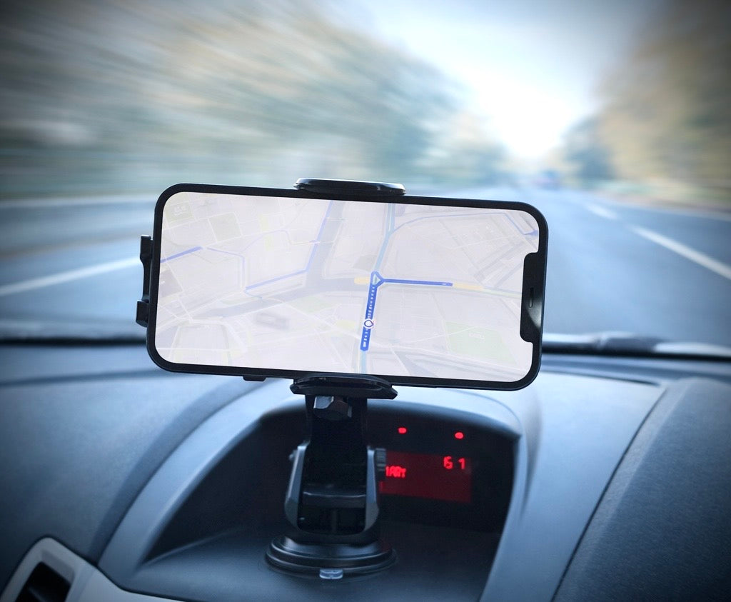 Heavy-Duty Clamp Car Phone Mount – 360° Rotation